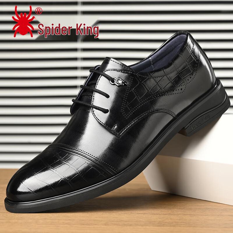 Spider King Men s Leather Business Derby Shoes 40
