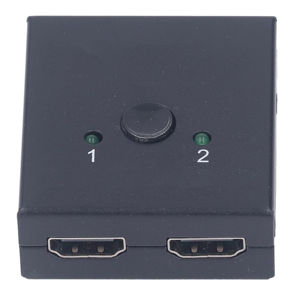 4K HD Switcher 2 In 1 Out Bi Direction Switch Plug and Play Metal Shell HD Multimedia Switcher for
