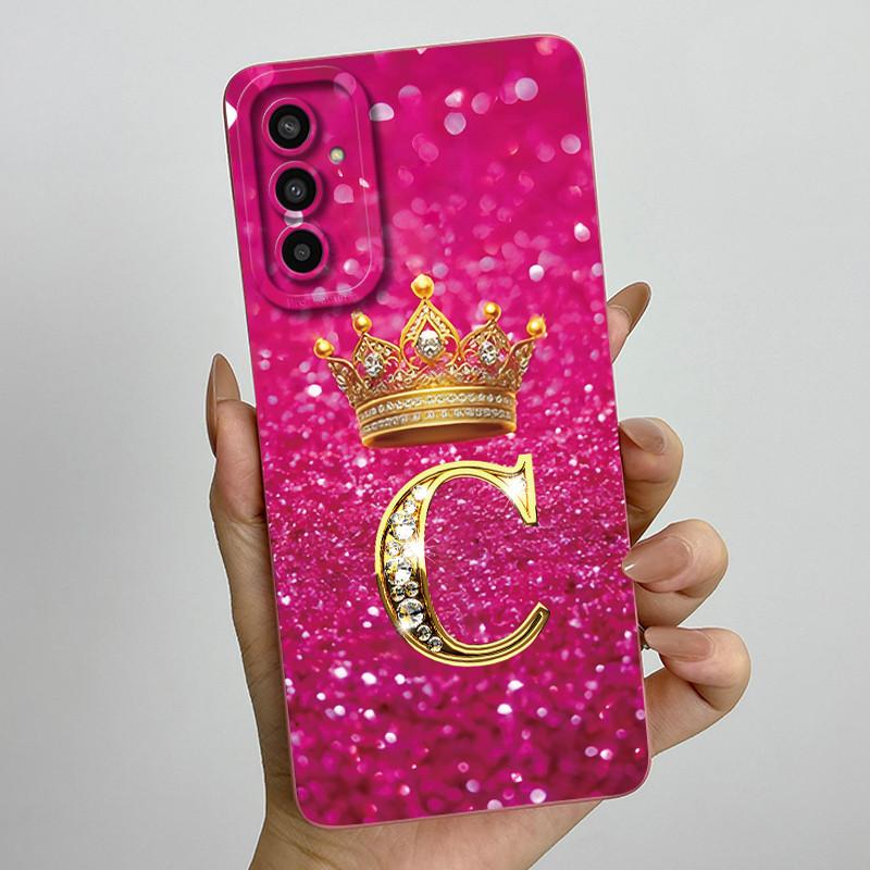 For Samsung Galaxy M13 M23 Buddy 2 Phone Case Crown Letters Soft Silicone Shell For Samsung M13 4G M 23 Shockproof Back Covers
