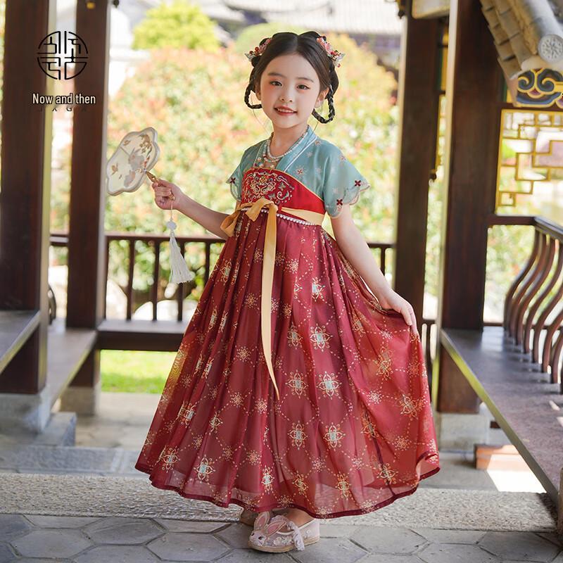 Летнее платье в китайском стиле Ханьфу для девочек Jinxi Guxi 110