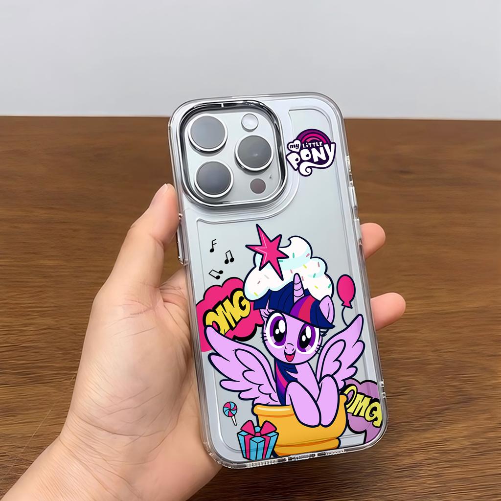 Cute cartoon My Little Pony Phone Case For iPhone 17 16e 16 15 14 13 12 11mini Pro Max X XR XSMAX 8 7 Air Plus Transparent Cover
