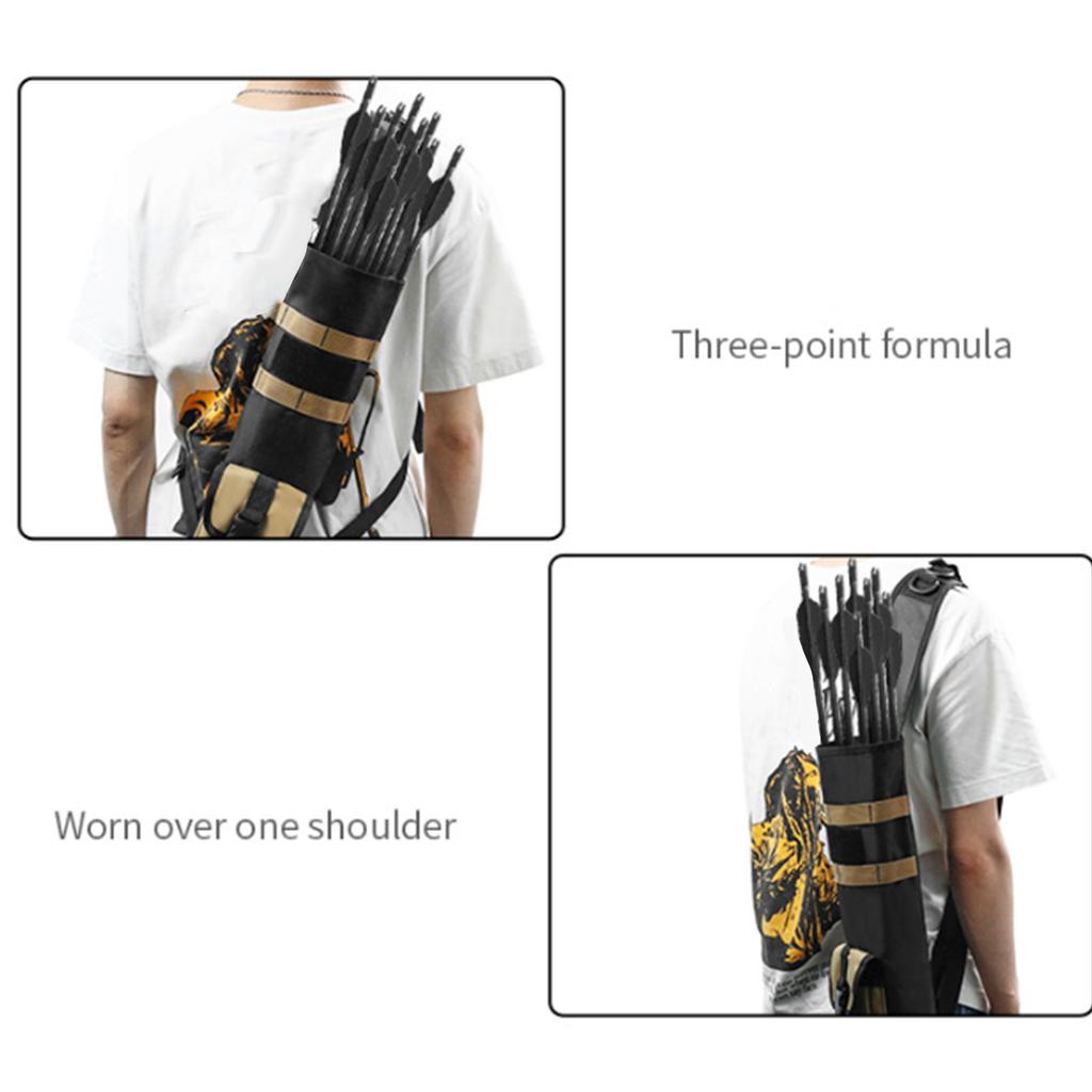 Archerys Arrows Quiver Bag Light Weight Quiver Arrows Holder Shoulder Hanged Adjustable Quiver for Arrows, Bows Hunting