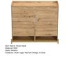 Shoe Rack Modern In Wood Look 4-Door Cabinet Space-Saving Storage Sideboard Cabinet for Entrance Areas Hallways or Corridors Sturdy and Stylish