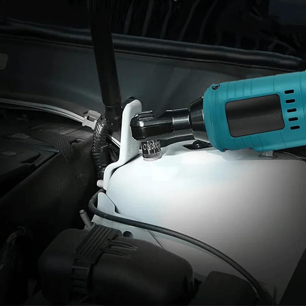 100N.m Rechargeable Brushless Ratchet Wrench 1/2inch Cordless Portable Electric Wrench Remove Screw Nut Auto Repair Power Tool