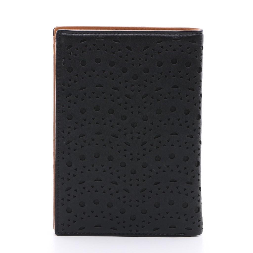 OMNIA Passport Case for Women and Men PASSPORT COVER Omnia Onlyou Gift Wrapping [Set] (Passport Case, Bag) (Black)