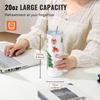 50 Pack Straight Sublimation Tumblers, 20 oz Blank Tumbler Bulk, Stainless Steel Double Wall Tumbler Cups with Straw, Lid, Brush, Base, Shrink Wrap,