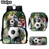 Football School Bag High Definition Waterproof Printing Multi-Functional Load Reduction Ridge Backpack