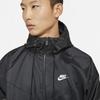 Nike Sweat à capuche tissé coupe-vent NSW HE WR Taille S Veste zippée intégrale, Homme, Noir,