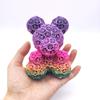 3D Printed Rose Bear Desktop Ornament - Valentine's Day or Birthday Gift Souvenir