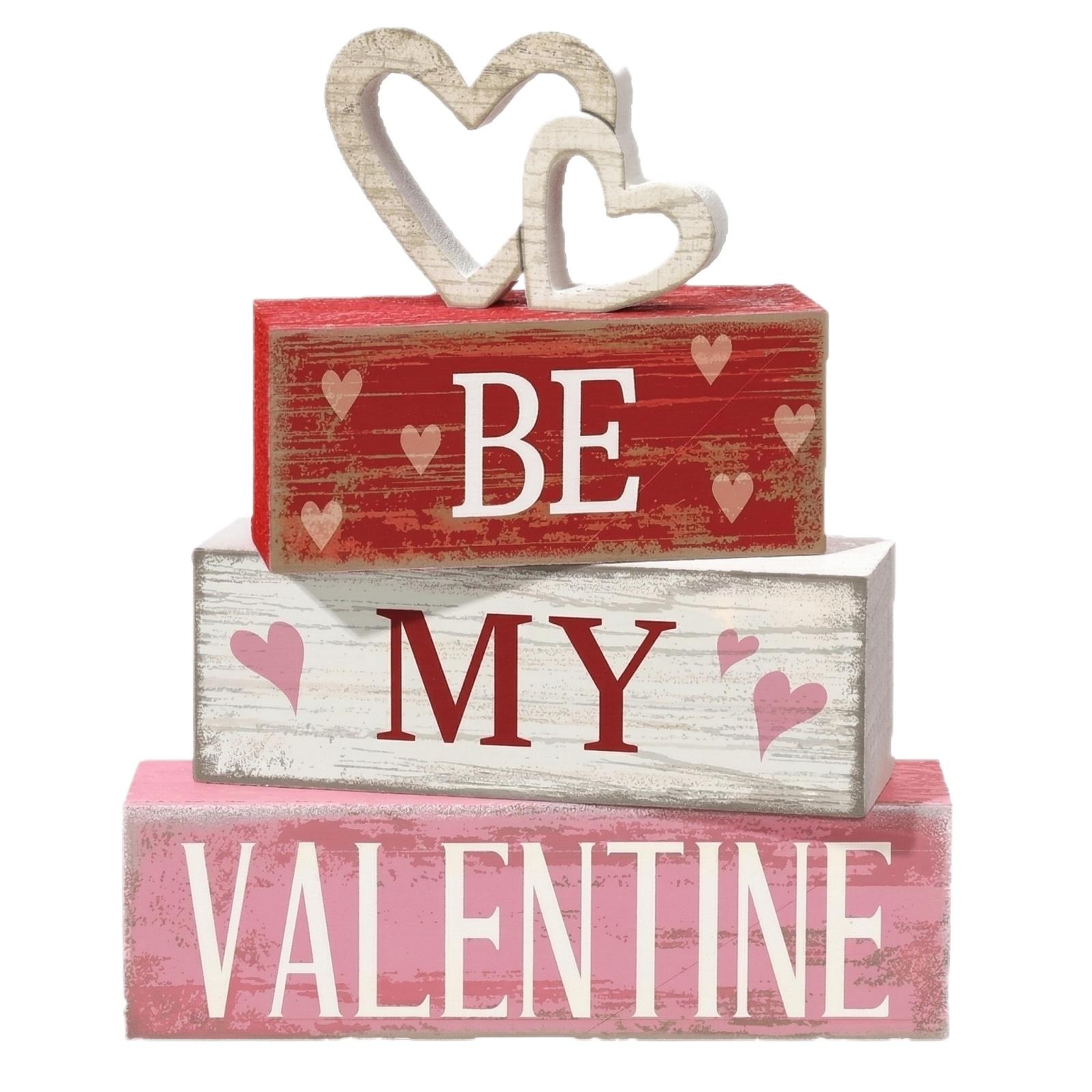 Поднос, Праздничное украшение, Настольное украшение в форме сердца, Деревянное украшение на День святого Валентина.