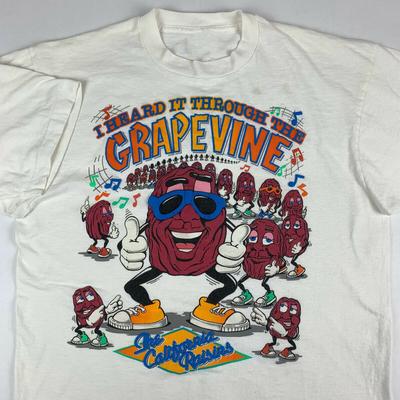 Vintage The California Raisins Men T-Shirt Mens Womens Tees Top White Cotton Tee All Size S-4XL JJ591