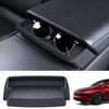 For Tesla Model Y Juniper 2026 Storage Box Model 3 2025 Highland Center Console Armrest Storage Tray Cover Tidying Accessories
