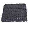 Knitted Chunky Plush Sofa BLANKET Warm Soft Super Big Bulky (Grey 60 * 60cm / 23.6 * 23.6in)