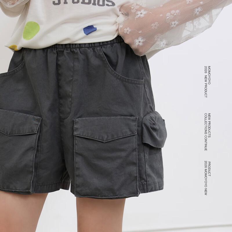 Girls' Summer Pure Cotton Cargo Shorts