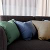 Housse de coussin 40x40 cm ADELE bleu, par Soleil d'Ocre