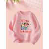 On September 22, 2025, a Festive Sweatshirt for Girls Featuring Creative Christmas Designs, Perfect for Autumn And Winter