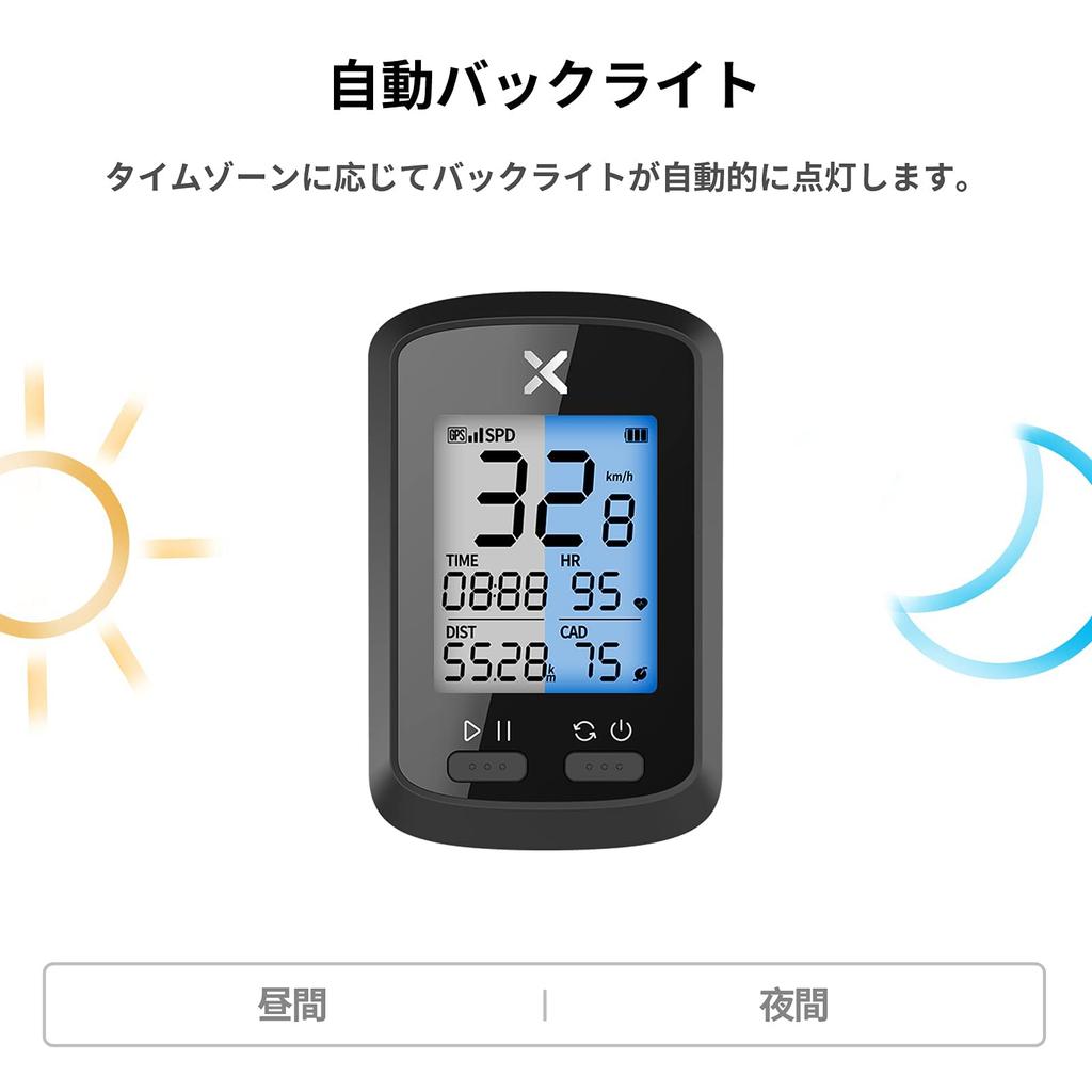 XOSS GPS Cycle USB Road Bike Cycle Computer with Speed and Cadence G+ Computer, Wireless, Rechargeable, Built-in Bluetooth, ANT+ Compatible, (G+)