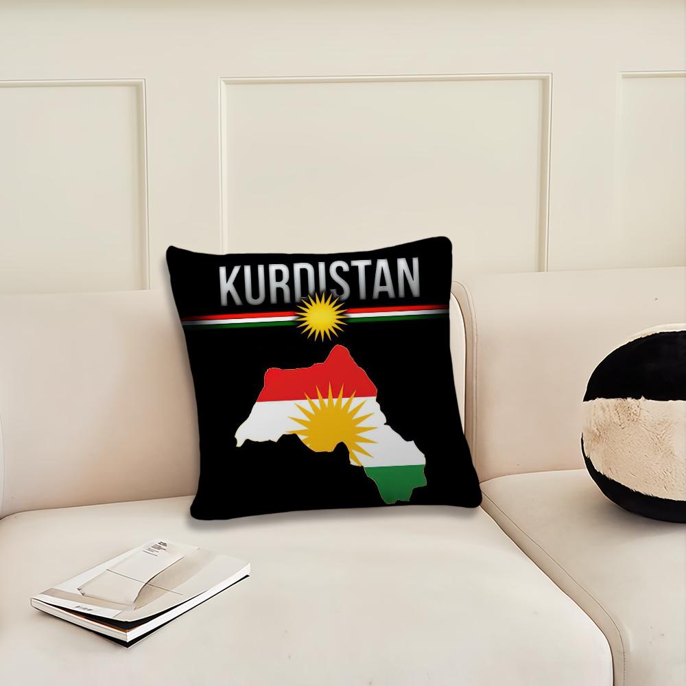Flag of Kurdistan cushion cover Pillow Cover Decoration Room Home Sofa living Office Car Nordic Simplicity