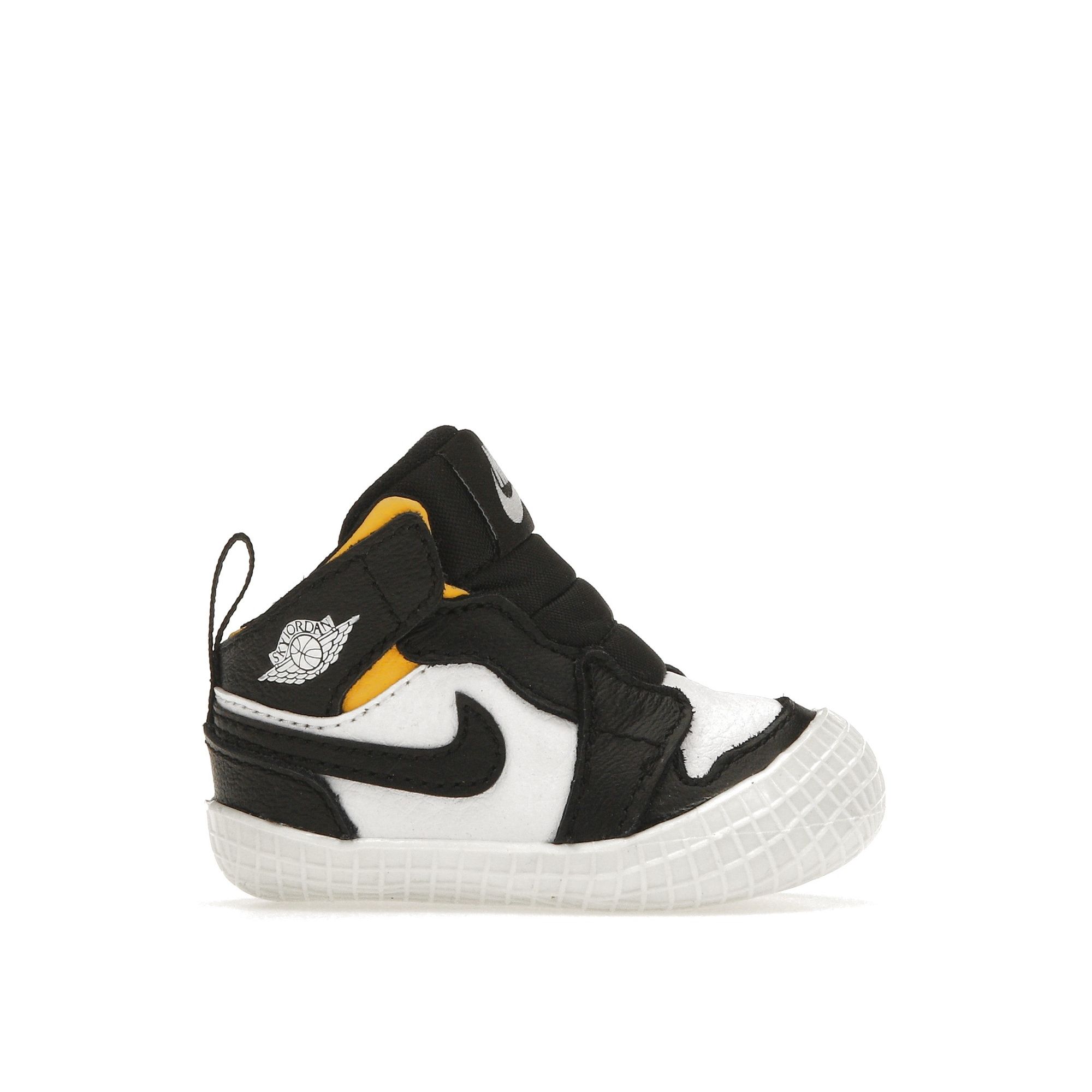 

Air Jordan 1 Crib Bootie Black Varsity Maize Детские кроссовки Белые AT3745-017 18.5