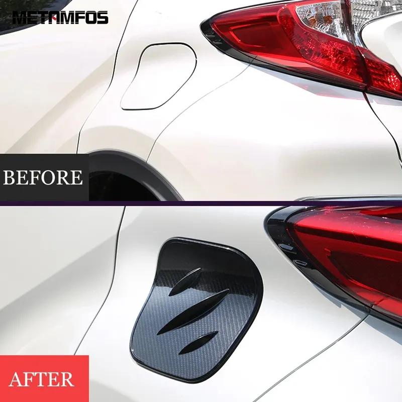 Accessories For Toyota CHR C-HR 2016-    Carbon Fiber Fuel Tank Cap Oil Filler Cover Trim Decoration Sticker