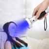 100LED UV Flashlight Fluorescent Detection Lamp for Cosmetic Mask Banknote Verification(black)