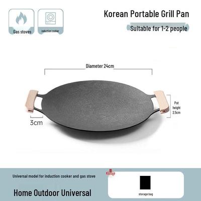 ZISIZ Maifan Stein Outdoor BBQ Grillpfanne