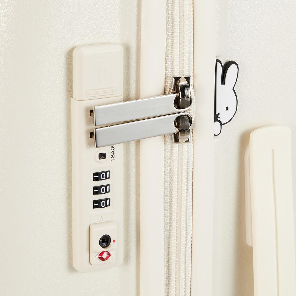 [Hapitas] The hot topic of cuteness! Miffy Suitcase Face Design Series HAP2249 30L 23 cm 2.9kg Small Size: White Face/Silver