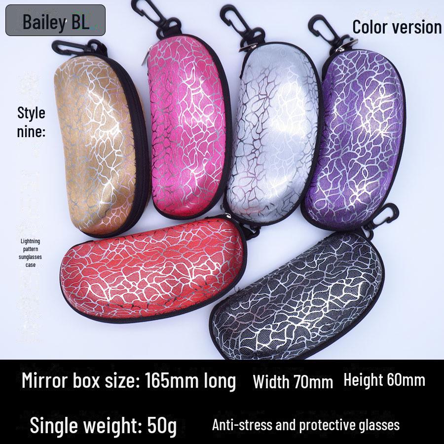 Cycling Sports Zipper Sunglasses Storage Case - EVA Black