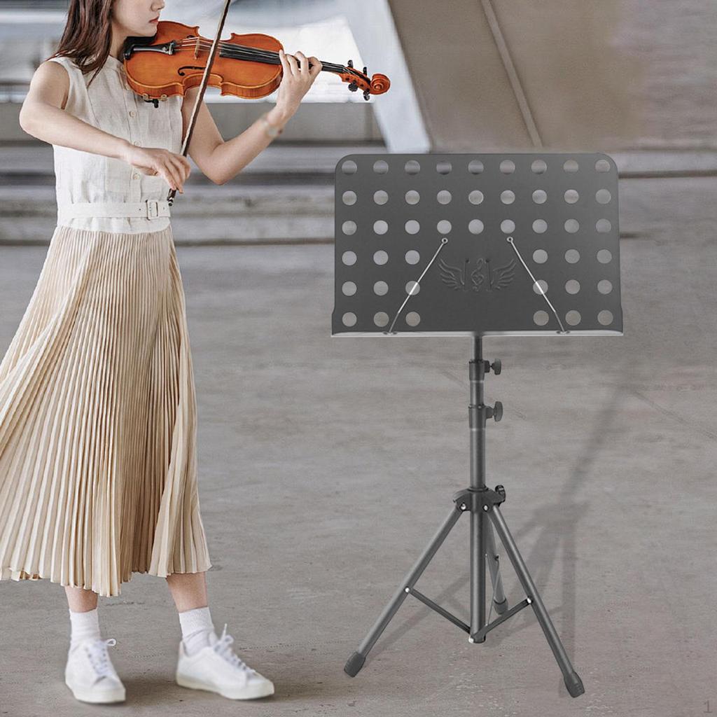 Music Sheet Stand, Adjustable Height Easy Setup Stable Note Holder Book Stand