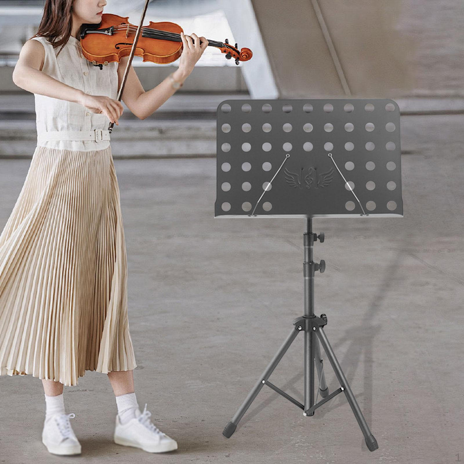 Пюпитр, Регулируемая высота, Легкая установка, Устойчивый держатель для нот, Подставка для книг чёрный