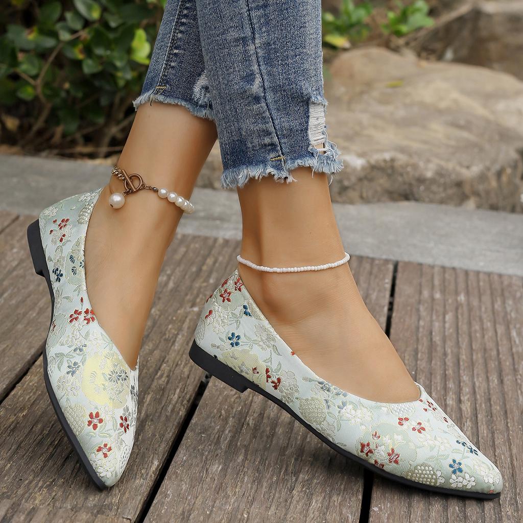 Fashion Women Flats Shoes Comfortable Pointed Toe Shallow Loafers Spring and Autumn Lightweight Casual Sneakers Outdoor Shoes for Women