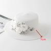 202604-shi Chic Ins Summer Drill Flower High Quality Encrypted Weave Paper Grass Grace Lady Fedoras Cap Women Leisure Panama Hat