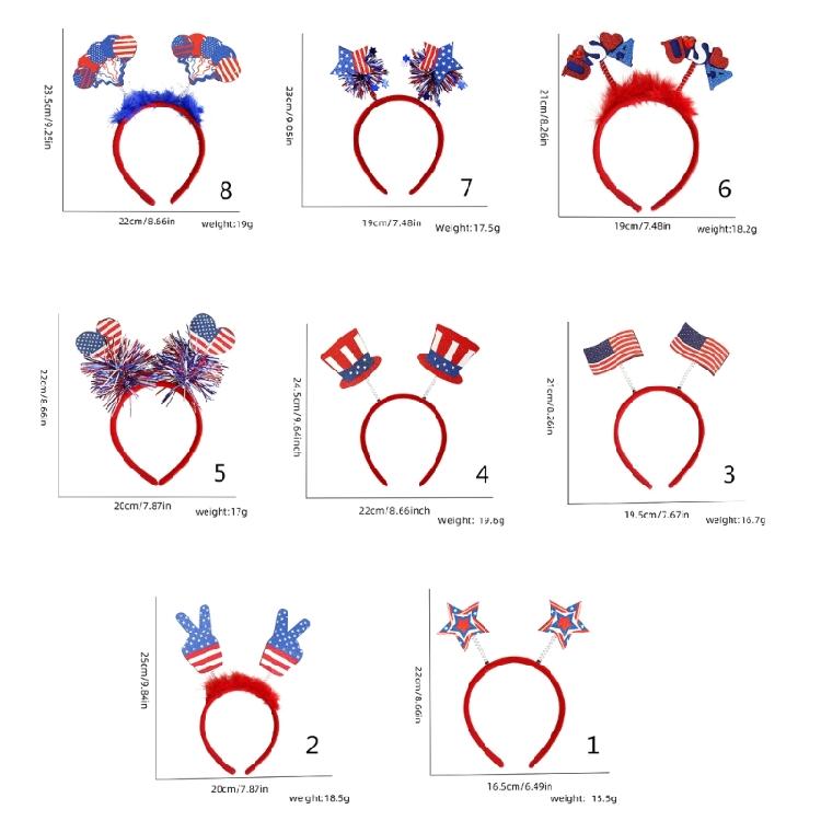 Kraamverkoper Haarband Onafhankelijkheidsdag Juli Kostuum 4 Juli Hoofdband Feest