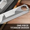 Measuring Straight Ruler Crowbars Wrench Tool  Titaniums Alloy Hard Ruler Waist Hanging Pry Rod for Outdoor Activity