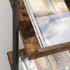 Magazine Rack Smoked Oak 68 X 40 X 123.5 Cm Engineered Wood