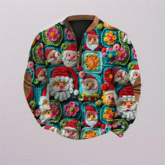 Men's Autumn 2025 Cartoon Santa Claus Hoodie