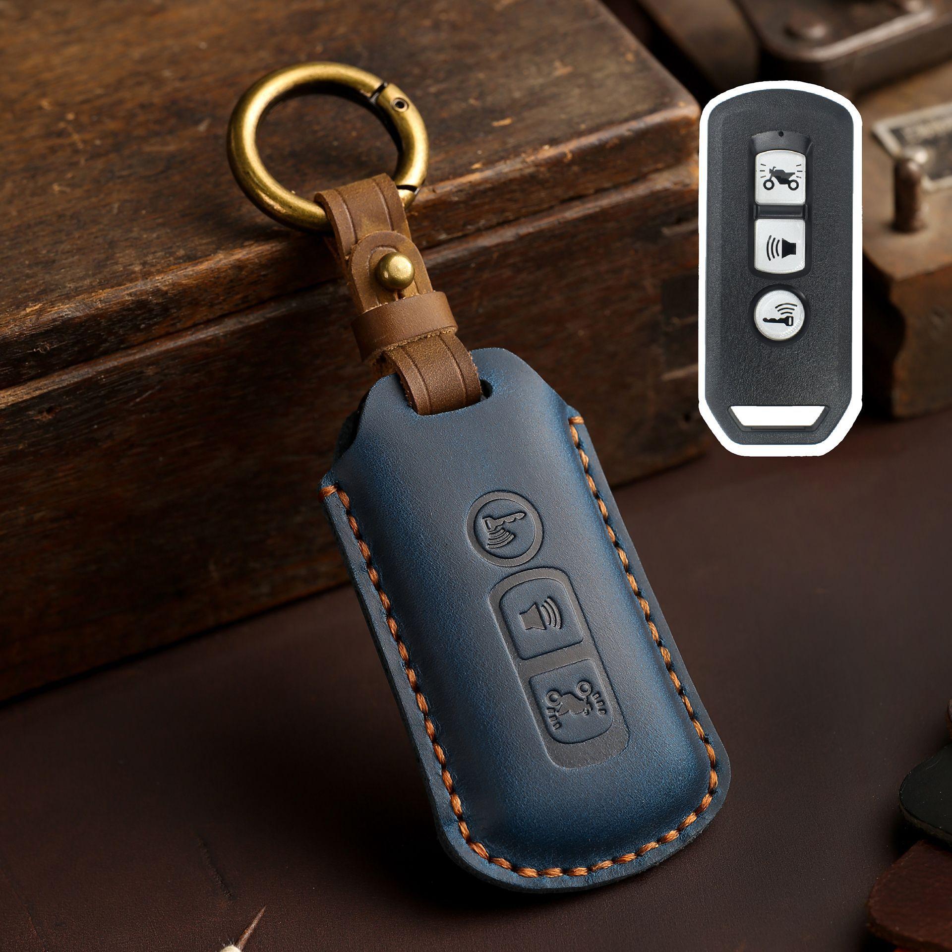 

Leather Motorcycle Key Case Cover For Honda Forza 250 350 X-Adv 750 Sh150I Super Cup Sh300 150 Pcx Sh125 Jpadv150 Accessories