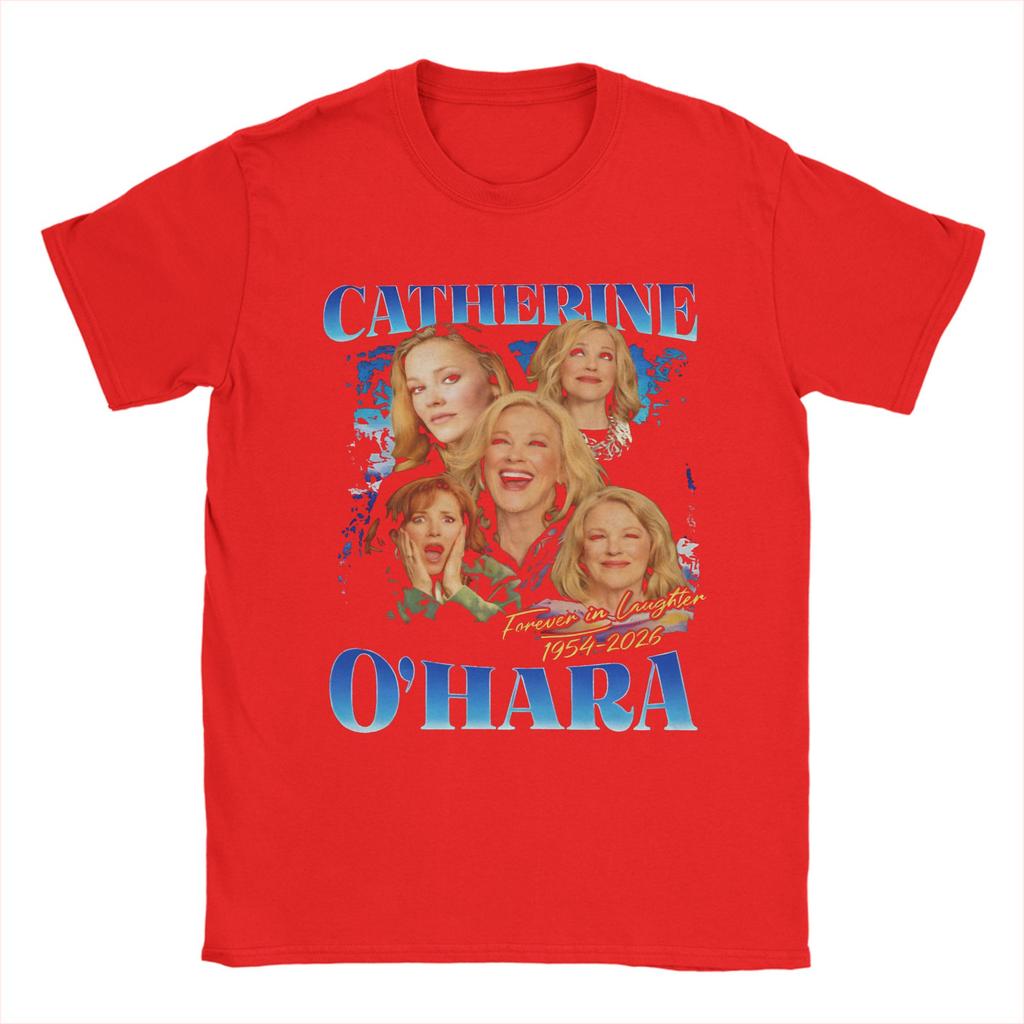 Vintage Catherine Ohara T Shirt Beach Novelty TShirts Adult 100 Cotton Breathable Plus Size 5XL Top Tees ShortSleeved Tshirt