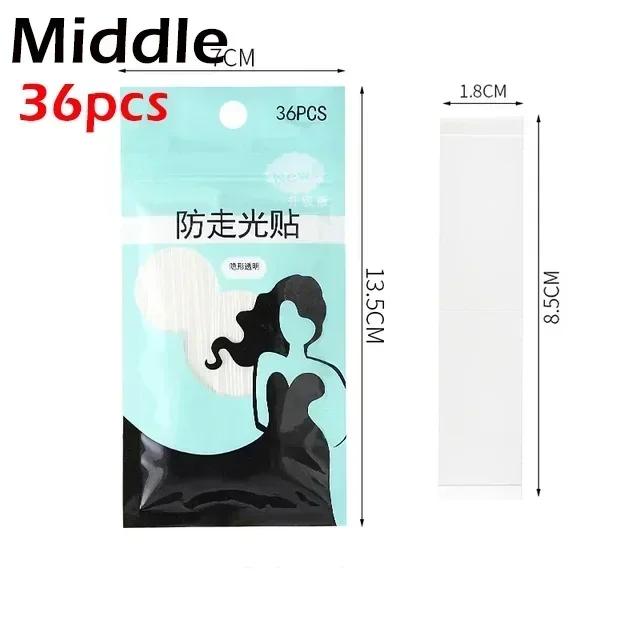 Double-sided Body Tape Self-Adhesive Bra Clothes Dress Shirt Secret Sticker Clear Lingerie Pads Anti-naked Invisible Chest Patch
