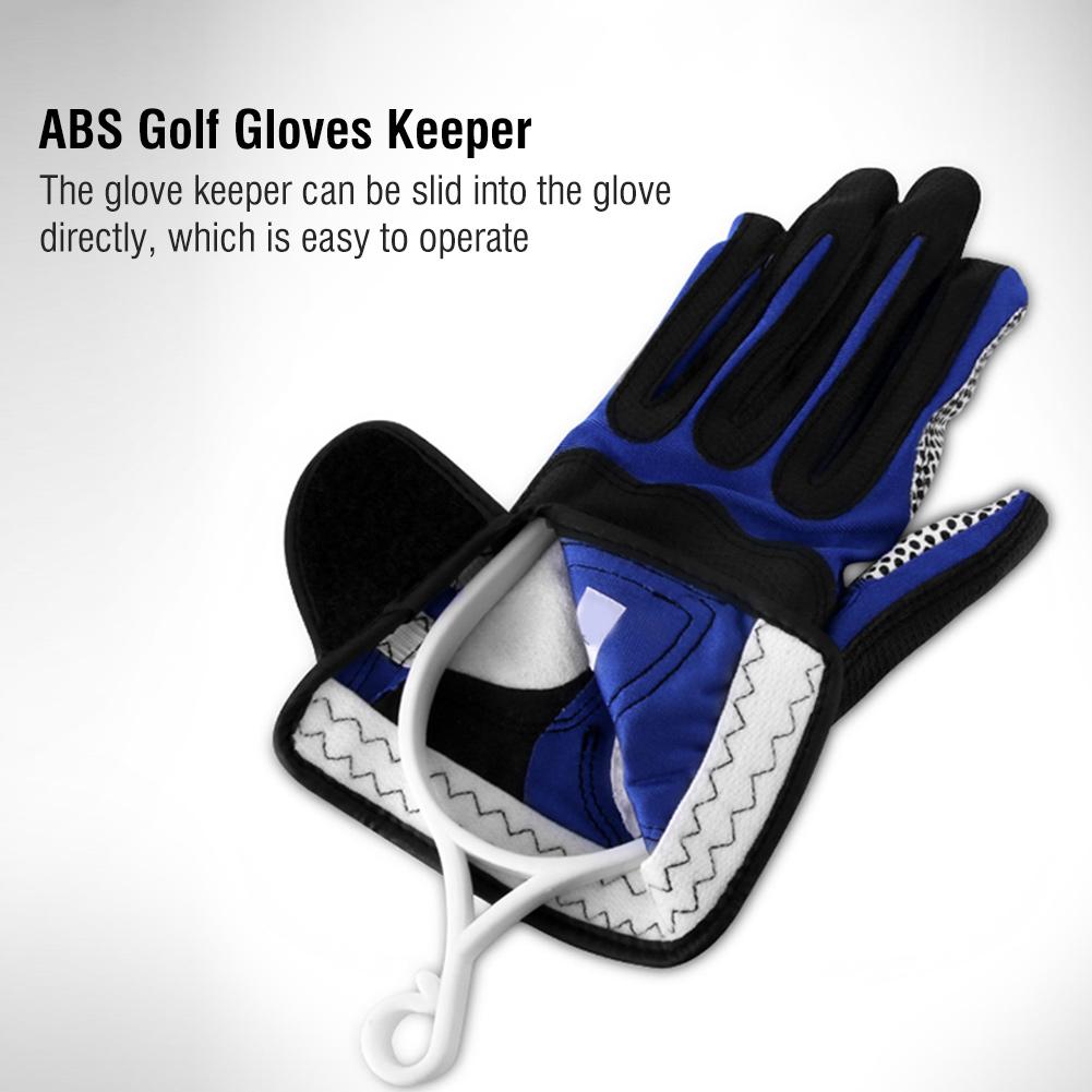 2Pcs Multipurpose Plastic Golf Gloves Keeper Support Stretcher Accessory Equipment(White)
