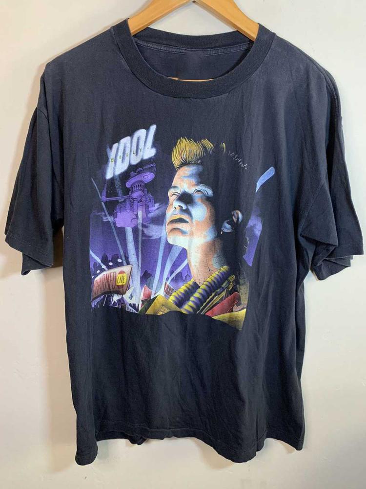 Billy Idol Charmed Life Tour Unisex 1 Sided Cotton  Full Size DI475 Unisex T-Shirt XL