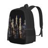 Schachfiguren Rucksack Für Schüler Schule Laptop Reisetasche Schachfiguren Brettspiel