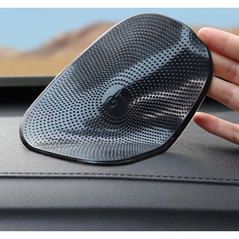 

1 шт. Автомобильный противоскользящий коврик, Высокотемпературостойкий, Аксессуары для мобильного телефона для интерьера автомобиля, Автомобильные украшения, Коврик для хранения в автомобиле. чёрный