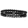Geometric Skull Demon Bead Bracelet With Diamond Finish For Men And Women