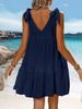 Women's Summer New Sun Protection Cover Up Beach Dress Strappy Loose Maxi Dress