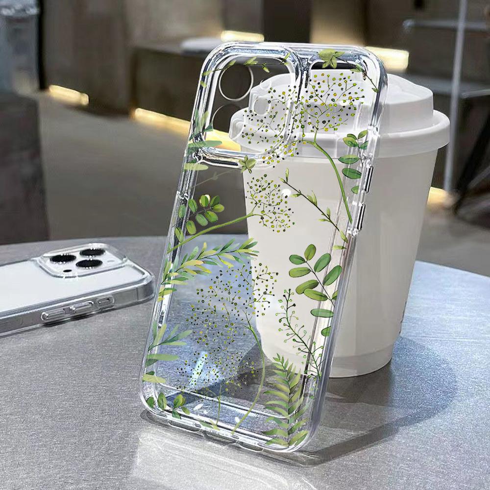 Roztomilé Květinové Průhledné Pouzdro Pro Samsung Galaxy A56 5G A36 S25 Ultra S26 S24 FE S23 S22 Pouzdro A55 A54 A35 A26 A07 A17 Nárazuvzdorný Kryt