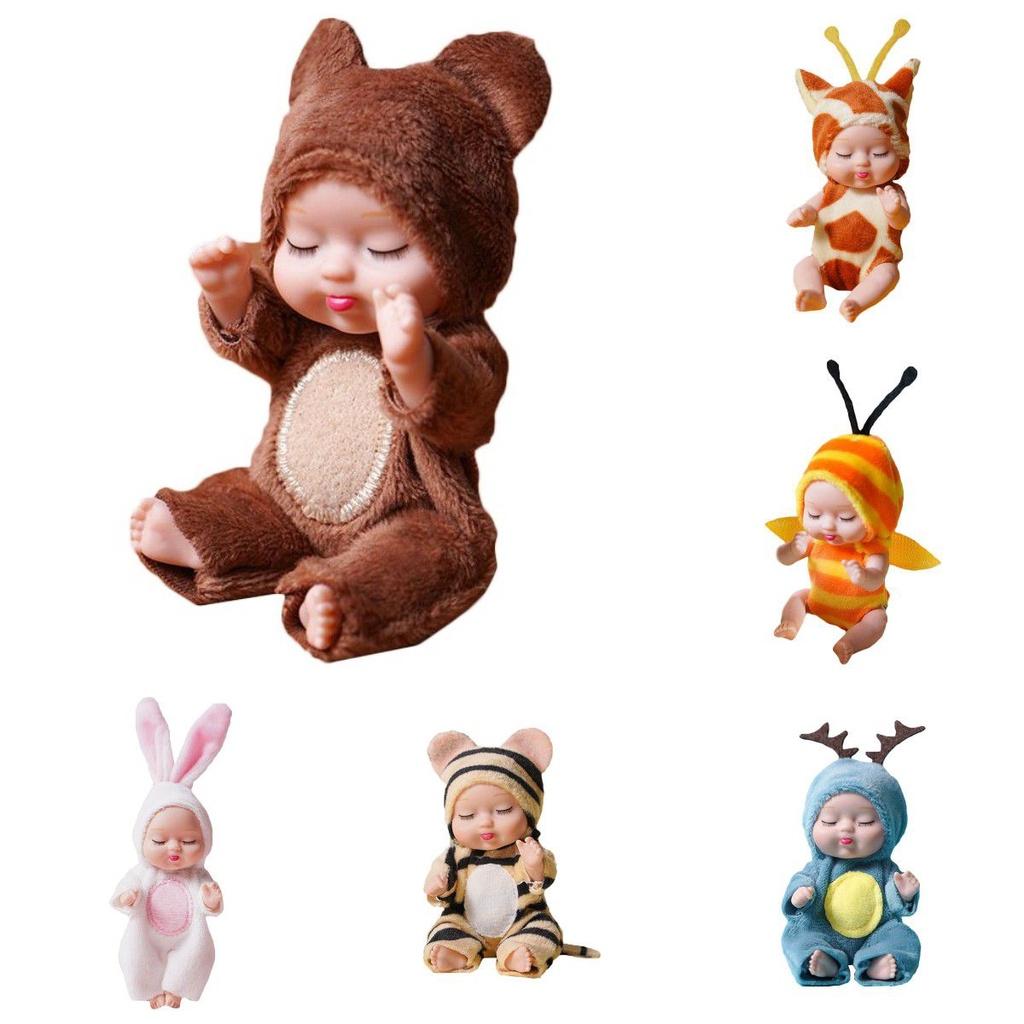 Crafted Lifelike Sleeping Newborn Baby Doll With Rotatable Limbs**