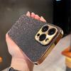 Luxury Plating Bling Glitter Rhinestones Gem Diamond Phone Case For iPhone 17 16 15 13 12 11 14 Pro Max Camera Protection Cover