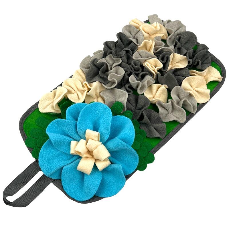 Small Animal Feeding Mat Suitable for Rabbits Dogs Hedgehogs Guinea Pigs Mice Interactive Cute Flowers and Fun Feeding