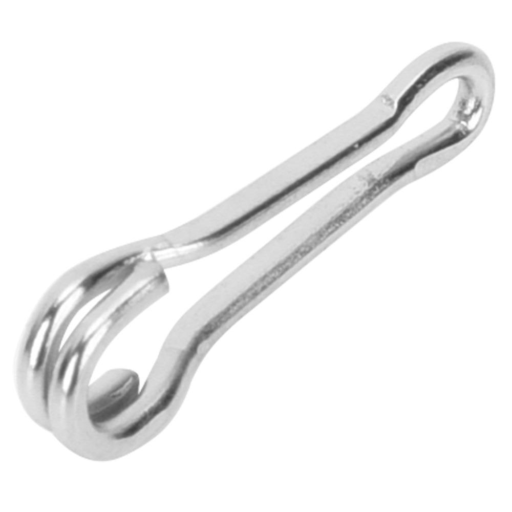 100PCS Stainless Steel Fishing Snap Clips Interlock Buckle Leader Lure Hooks  Sea Fish Bass Fishing